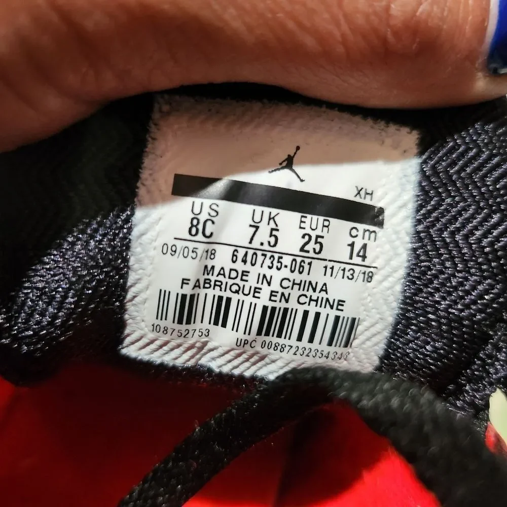 Jordan 1 Mid Black‎ Infrared 23-white Kid Sneakers